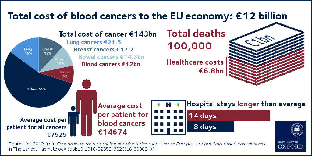 Infographic - Cost of blood cancers to the EU economy in 2012
