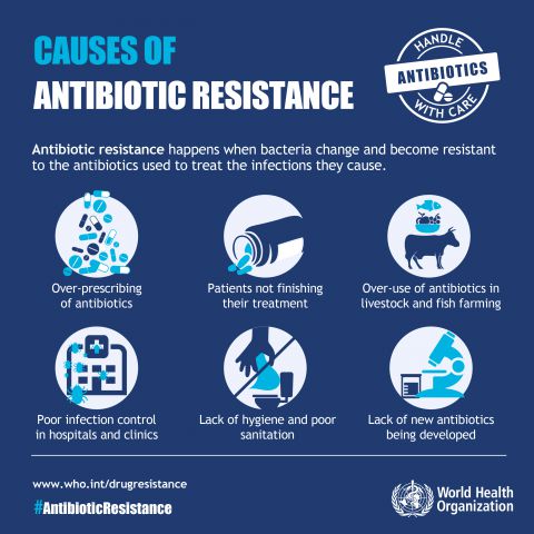 Infographic - Antibiotic resistance: causes