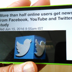 Half of online users get news from Facebook and other social platforms