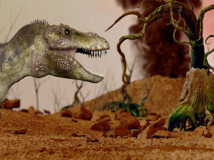 Volcanic eruptions triggered dawn of the dinosaurs