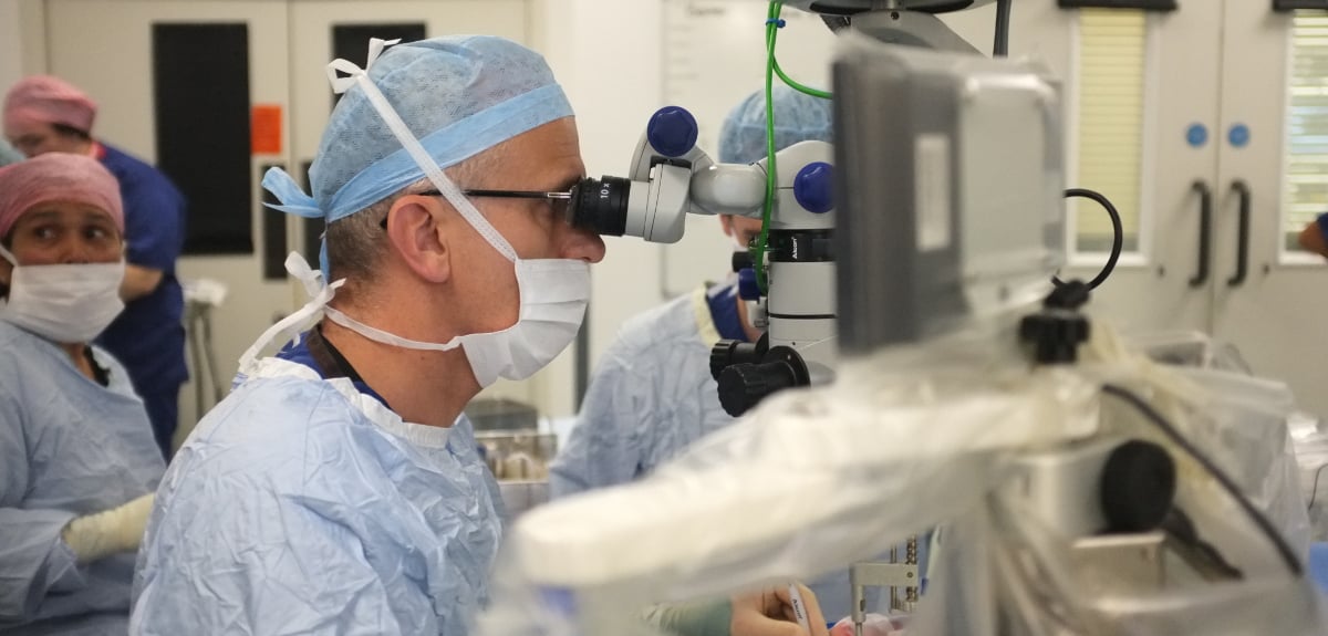 First human test of robotic eye surgery a success University of Oxford