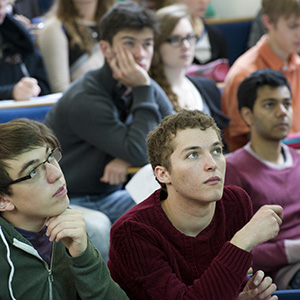 Students at a lecture