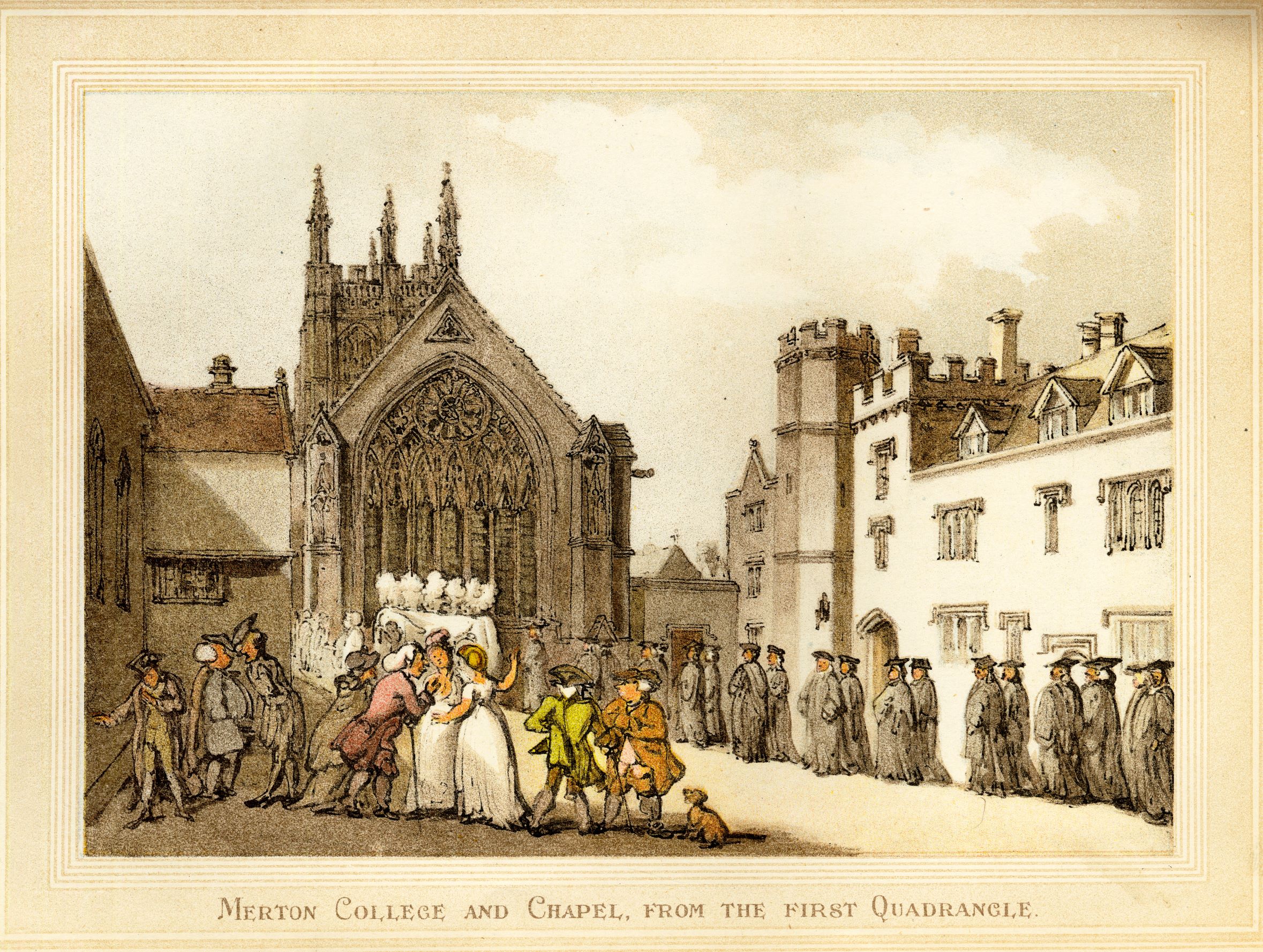 Merton College and chapel, 1775-1827