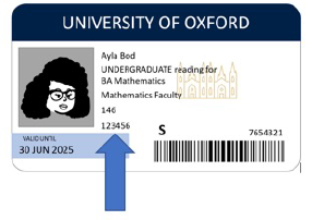 graphic of student card