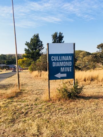 Sign for Cullinan Diamond Mine