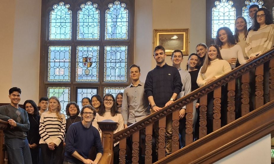 Professor Gledhill with some of this year's Global Governance and Diplomacy cohort