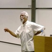 Eric Huntley talks to UNIQ students