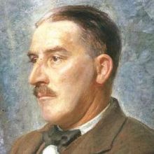 A painting of Howard Carter after his discovery, by his brother William