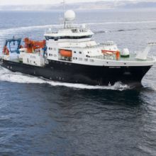 RRS James Cook at Sea