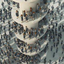 More people are falling down the social ladder.