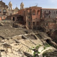 The Roman theatre at Catania, Sicily