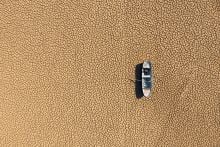 Boat on a dry riverbed, Turkey. Credit: temizyurek, Getty Images