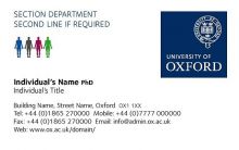 Department business card