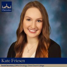 Kate Friesen, Social Sec. Clarendon Council 2021