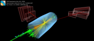 Event in which a candidate Higgs boson produced by vector boson fusion (VBF) decays into two muons