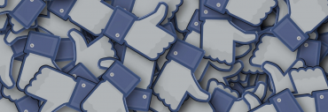 A mass of social media 'thumbs up' icons