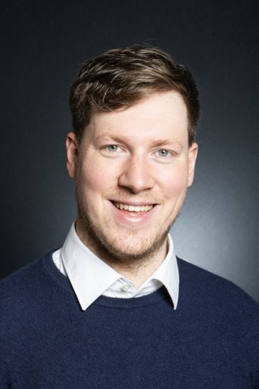 Portrait photograph of Dr Christian Schroeder de Witt.