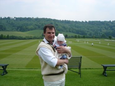 from about 2009 – playing cricket for the Paul Getty XI at Wormsley, the Getty family estate, in Stokenchurch