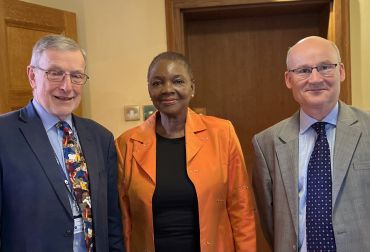 Mike Aaronson, Baroness Amos and Andrew Thompson