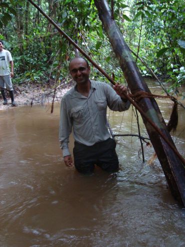 Full of things that could kill you: Yadvinder smiles at the memory of days in the rainforest. 