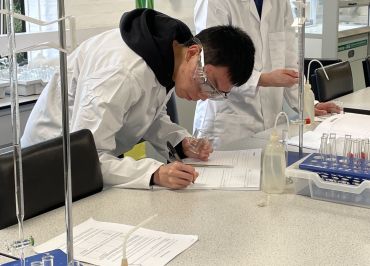 Chemistry student Yihao during his first term at Oxford