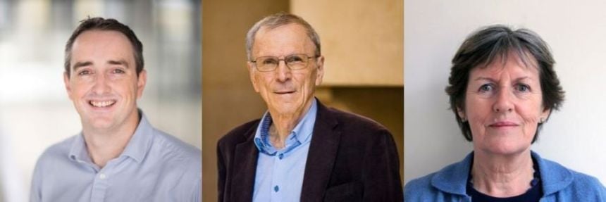 Left to right: Prof McMahon, Prof Muellbauer, Prof Daly