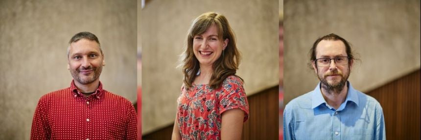 Chief Scientific Advisors of Local Policy Lab: Left to right: Associate Professor Jonathan Reid, Dr Joanna Crocker, Professor James Robson