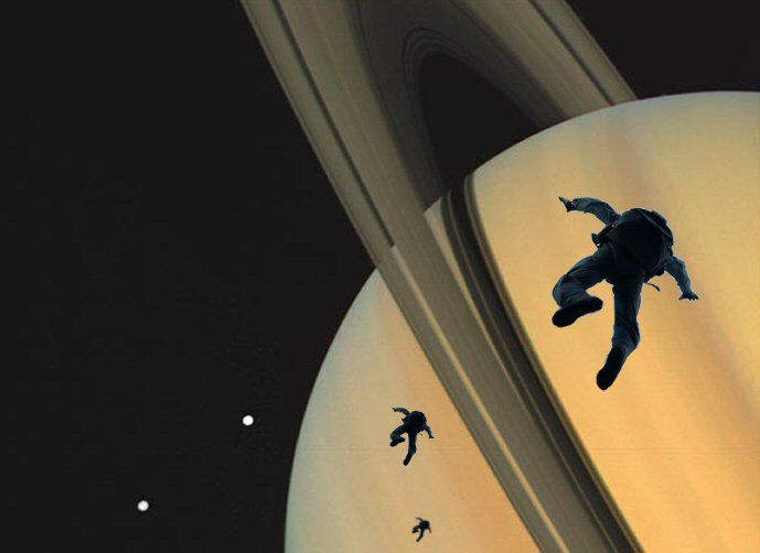 Saturn skydive illustration