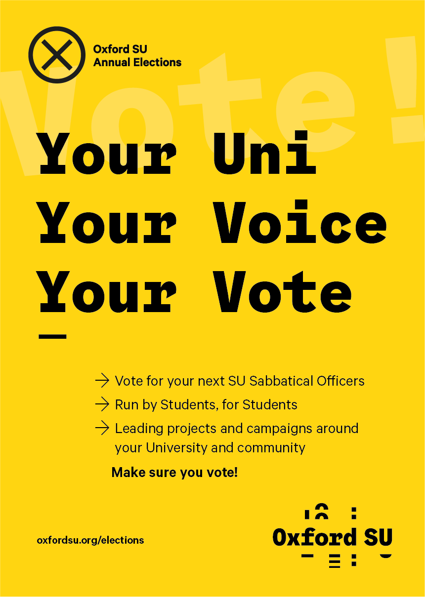 Oxford SU voting poster