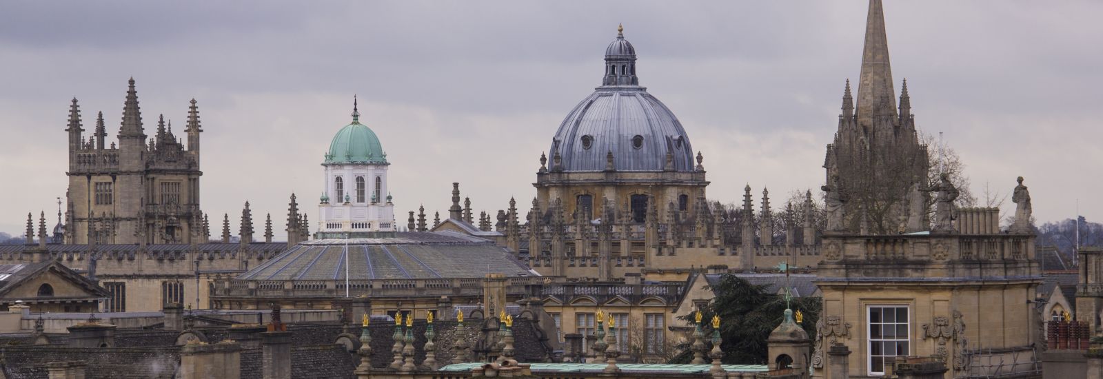 The Oxford skyline on a cloudy day