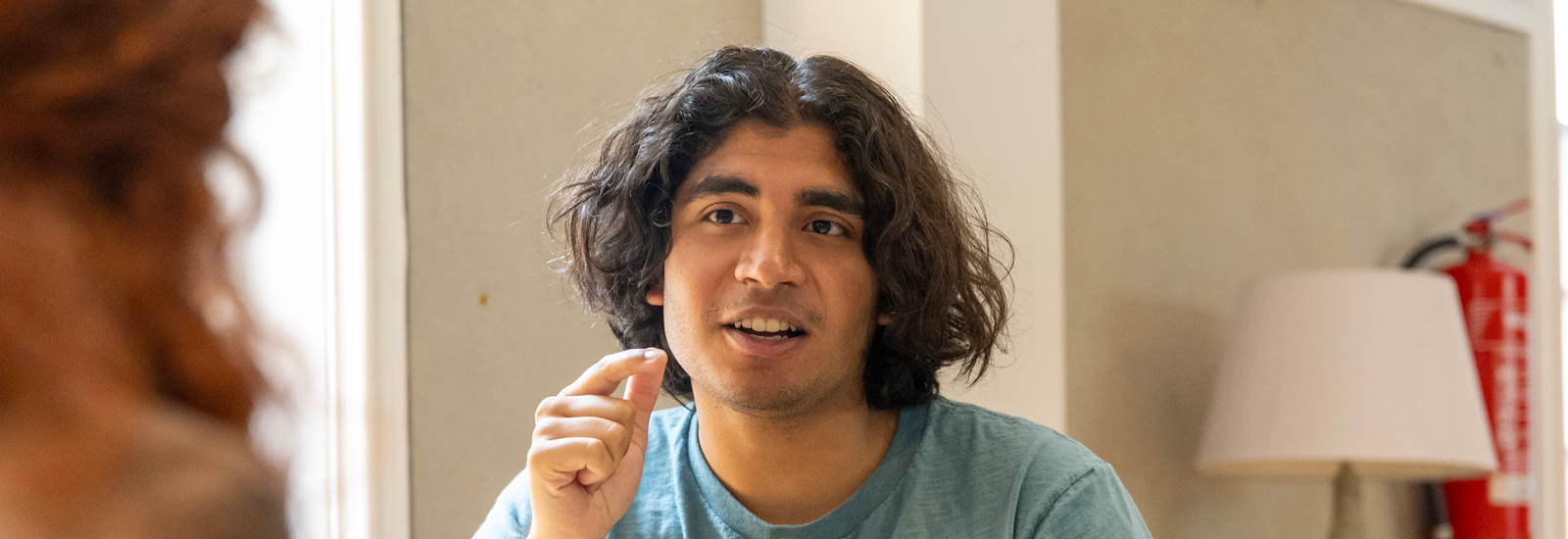 Boy asking a question Boy asking a question