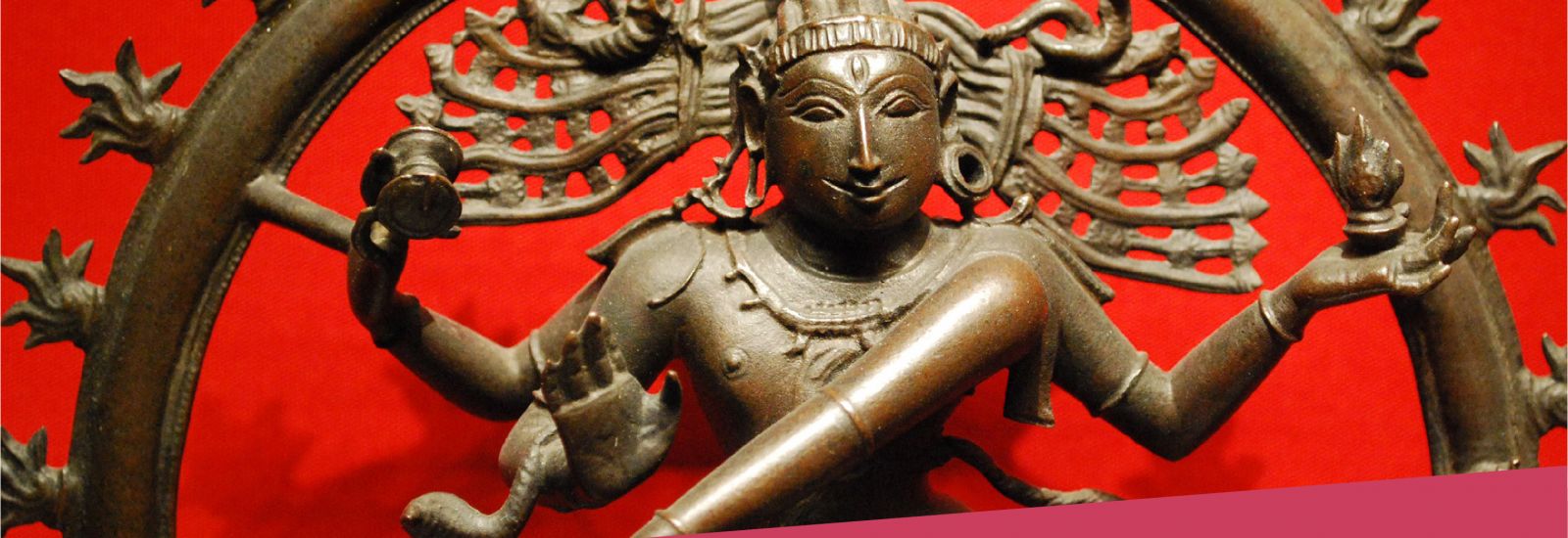 Detail of a statue of Shiva as Nataraja, Lord of the Dance, in the Ashmolean Museum