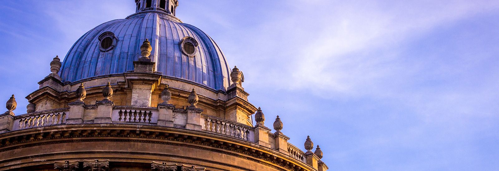 The dome of the Radcliffe Camera against a blue sky