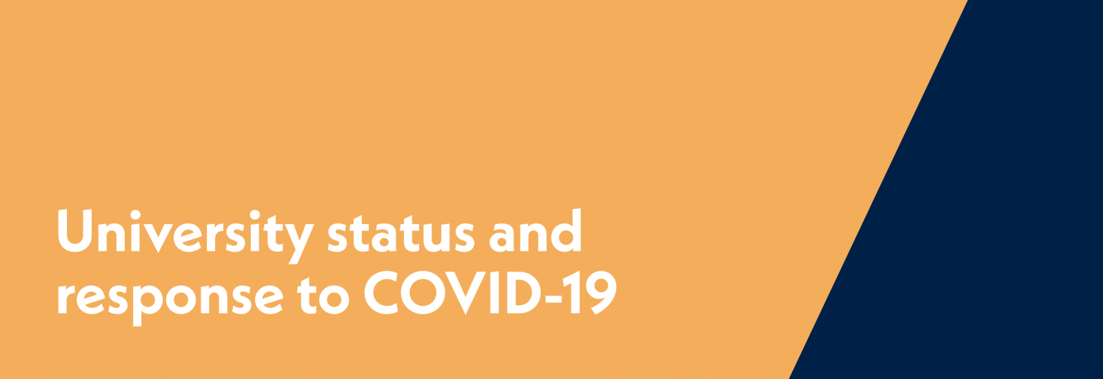 University status and response to COVID-19