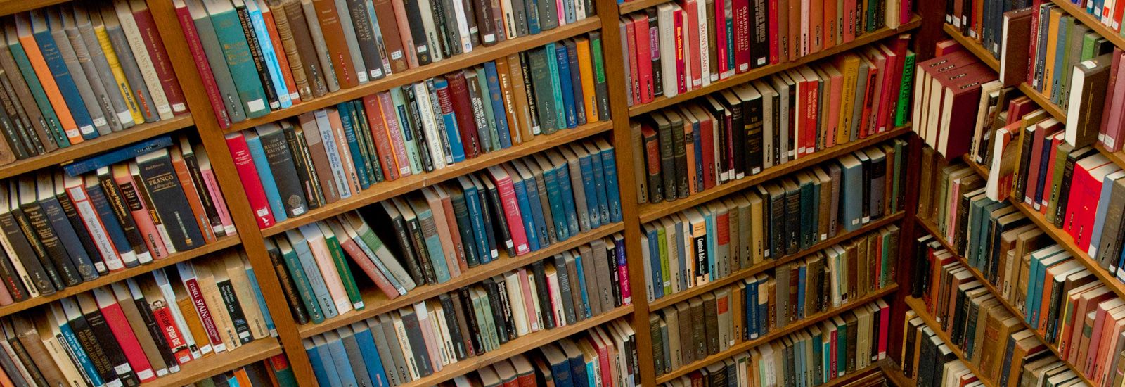 Books in the library at Somerville College