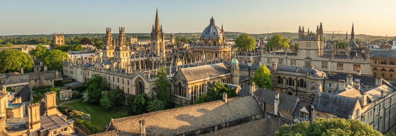 Skyline image of Oxford featuring the Radcliffe Camera and the University Church of St Mary The Virgin