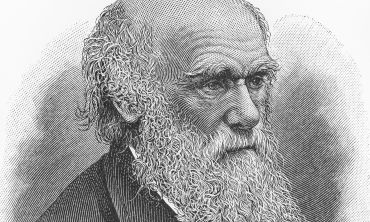 Picture of Charles Darwin from Meyers Lexicon books