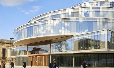 The Blavatnik School of Government building on a sunny day