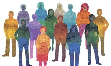 Stencils of humans in multiple textures and colours. Credit: aelitta, Getty Images