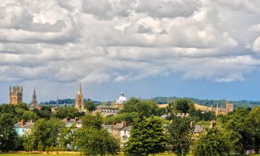 Oxford skyline view from South Park