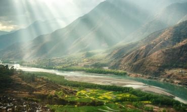 Yangtze river in Yunnan Province, China