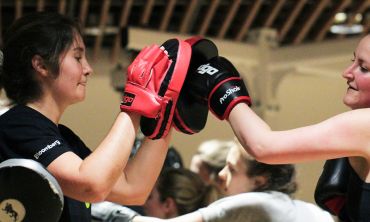 Students boxing