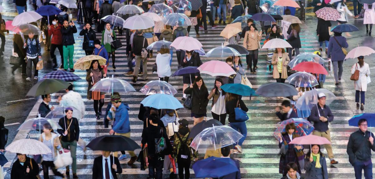 Street with people