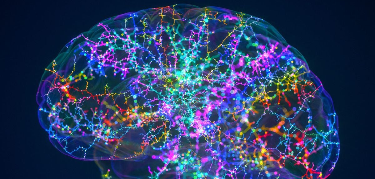 Illustration of a brain and electrical connections