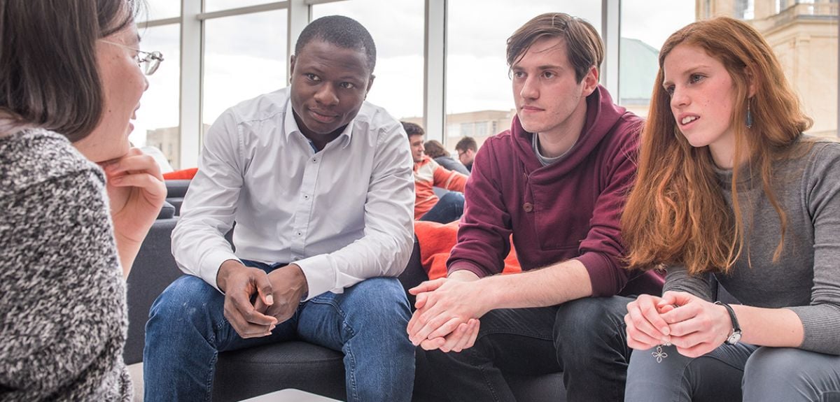 Graduate students in the Mathematical Institute