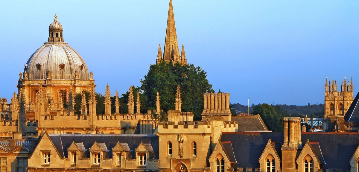 Image across Oxford skyline