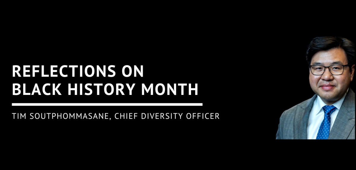 Reflections on Black History Month Professor Tim Soutphommasane, Chief Diversity Officer  