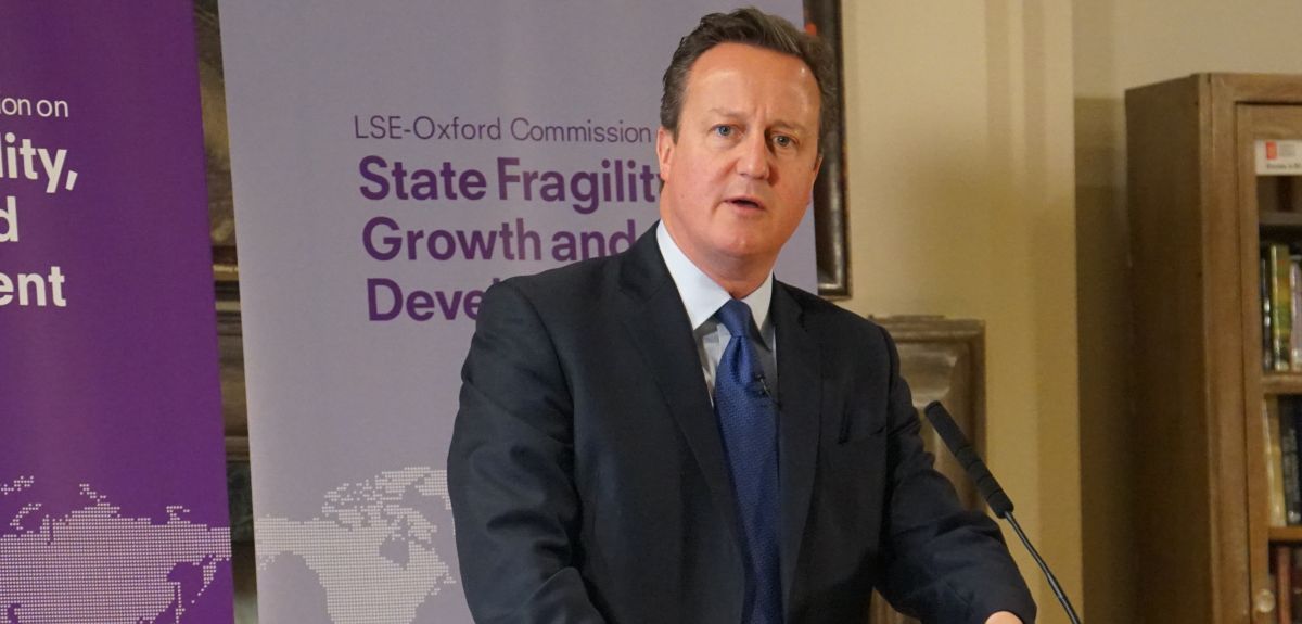 David Cameron launches the Commission on State Fragility, Growth and Development.  