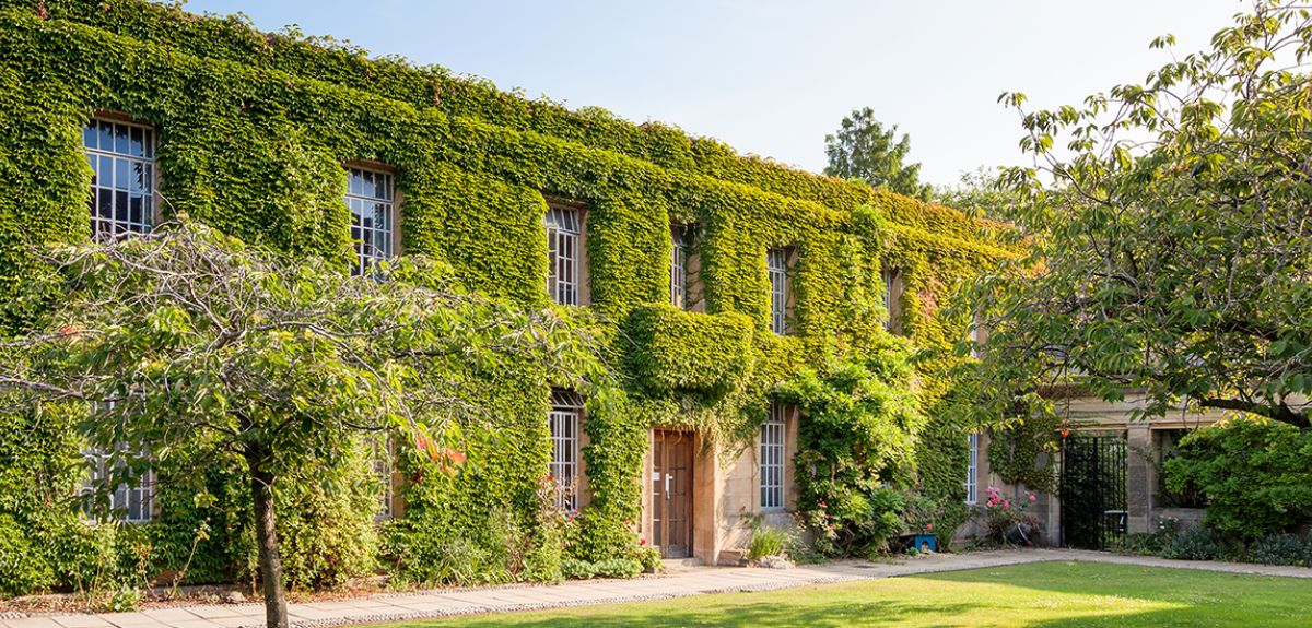 Buildings at Regent's Park covered in ivy