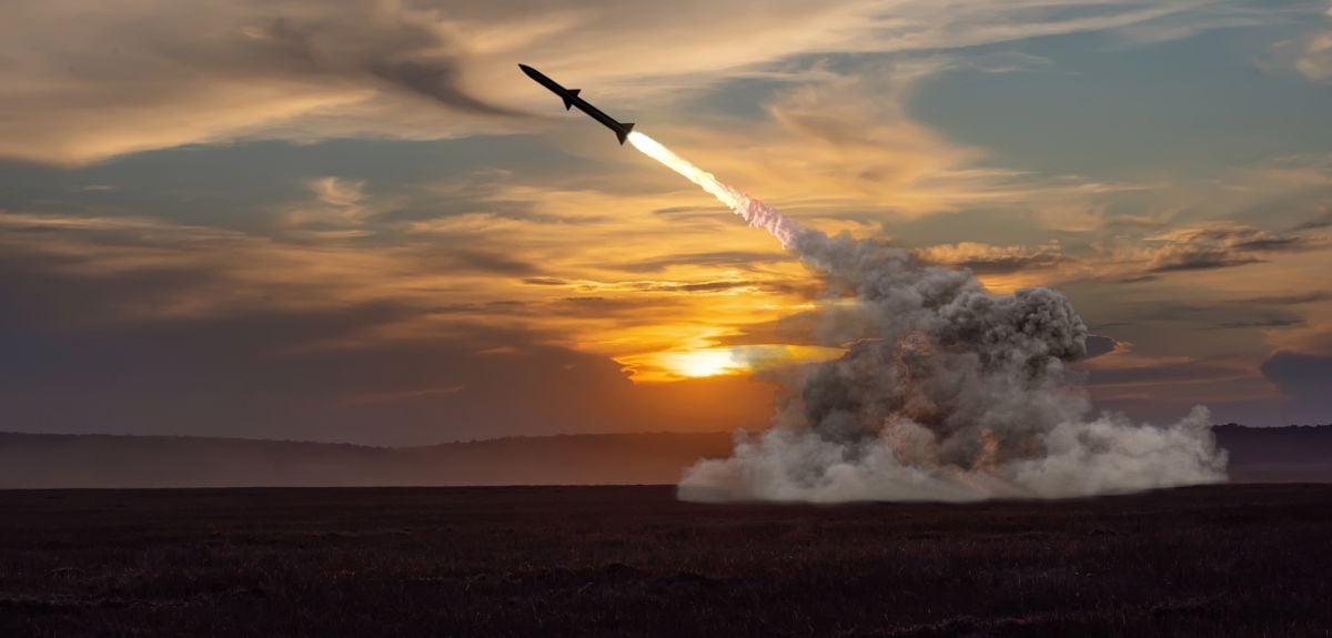 Air defence missiles. Credit: Olena Bartienieva, Getty Images